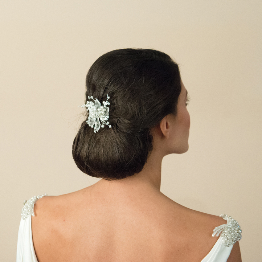 Ivory and Co Magnolia Hair Flower