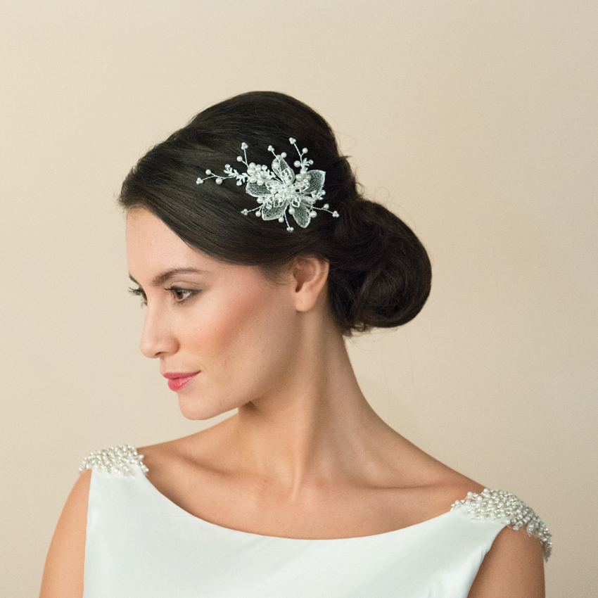 Ivory and Co Magnolia Hair Flower