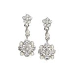 Juliet Swarovski Crystal and Pearl Earrings