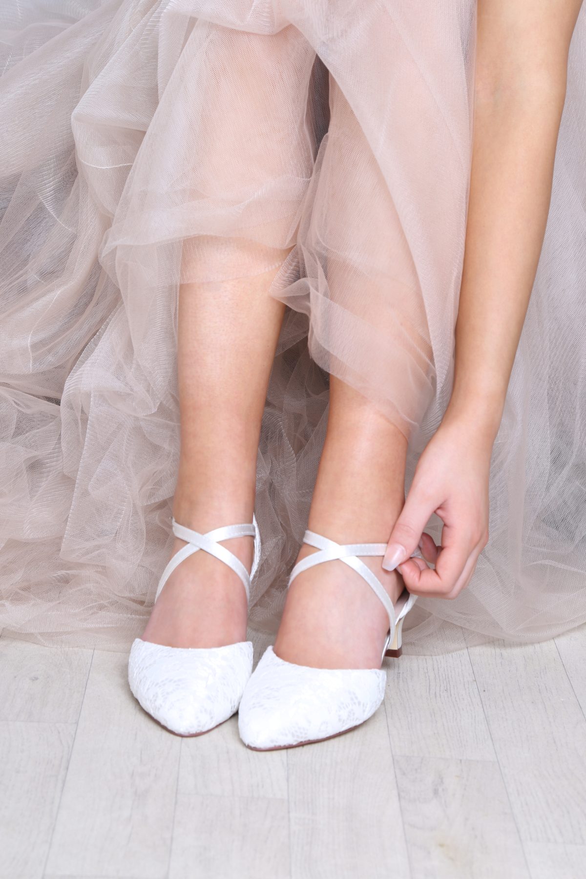 Perfect Bridal Renate Shoes - Ivory Lace