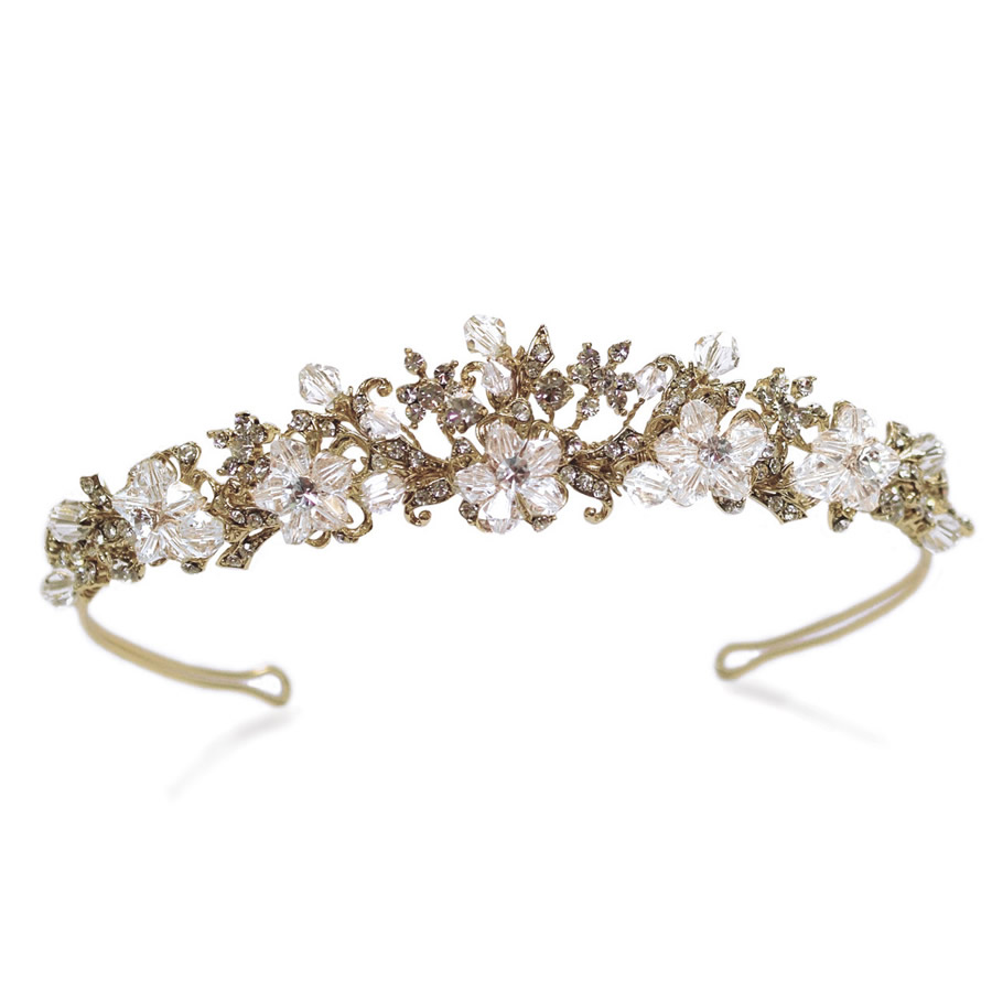 Ivory and Co Cassidy Gold Tiara
