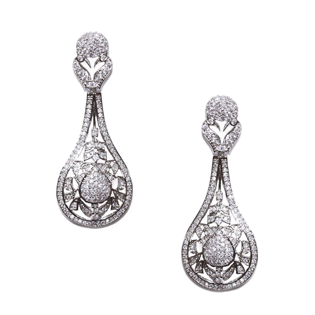 Ivory and Co Silver Screen Earrings
