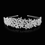 Athena Crystal Couture Headband - Clear