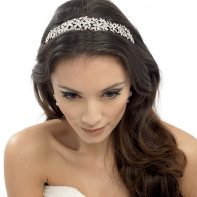 Athena Crystal Couture Headband - Clear