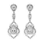CZ Collection Crystal Divine Earrings