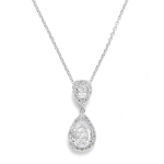CZ Collection Chic Necklace - Silver