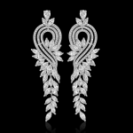 CZ Collection Crystal Extravagance Earrings