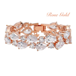 Crystal Extravagance Bracelet - Rose Gold