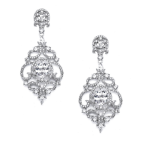CZ Collection Starlet Crystal Treasure Earrings