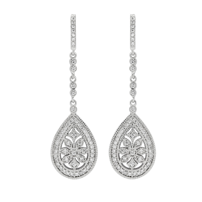 CZ Collection Vintage Inspired Earrings