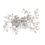 Athena Crystal Extravagance Hair Comb Silver