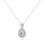 CZ Collection Dazzling Crystal Drop Necklace