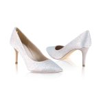 Perfect Bridal Stara Shoes - Crystal Encrusted Nude Satin