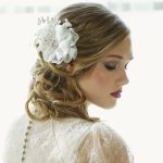 Verity White Bridal Hair Flower