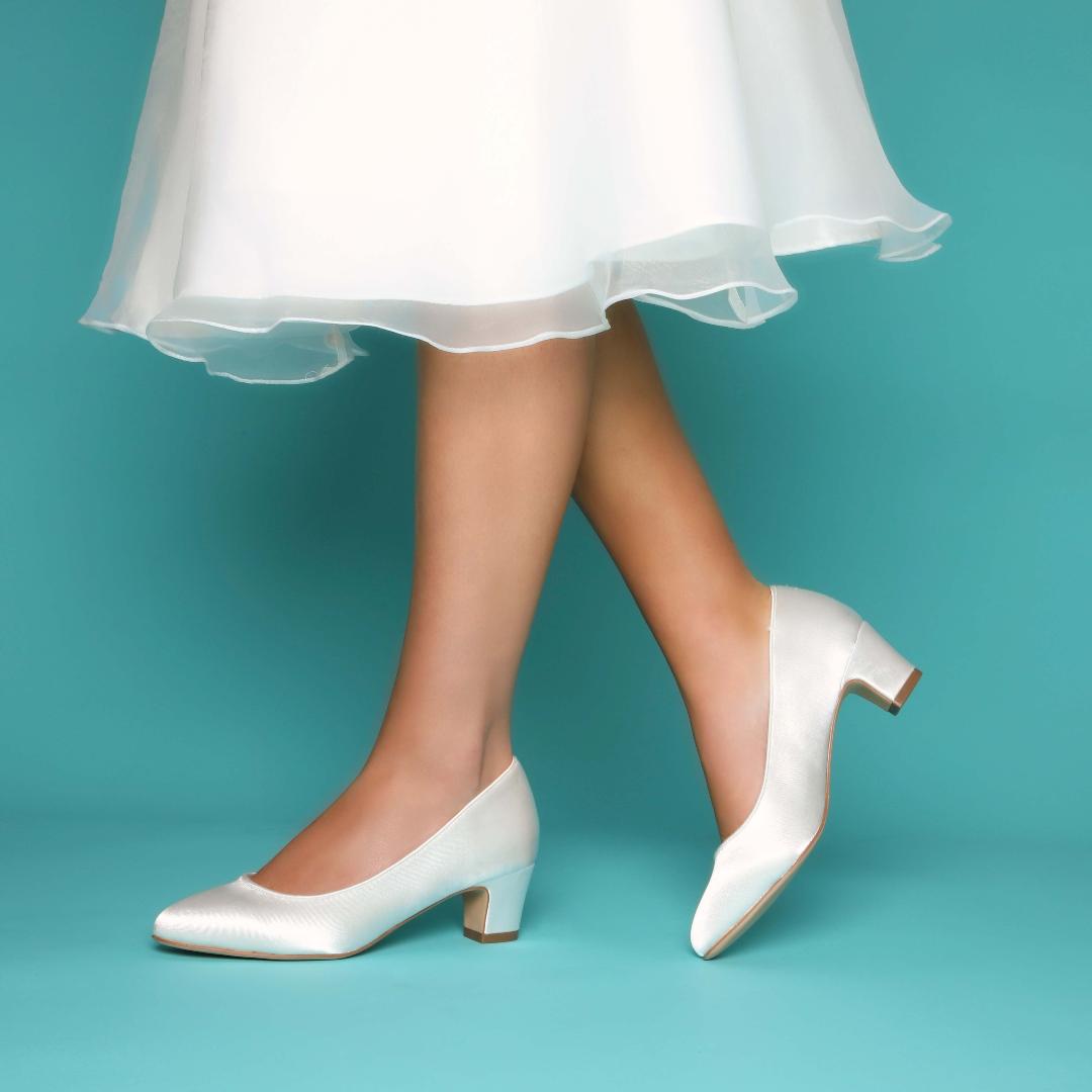 Perfect Bridal Melanie Shoes - Ivory Satin 1