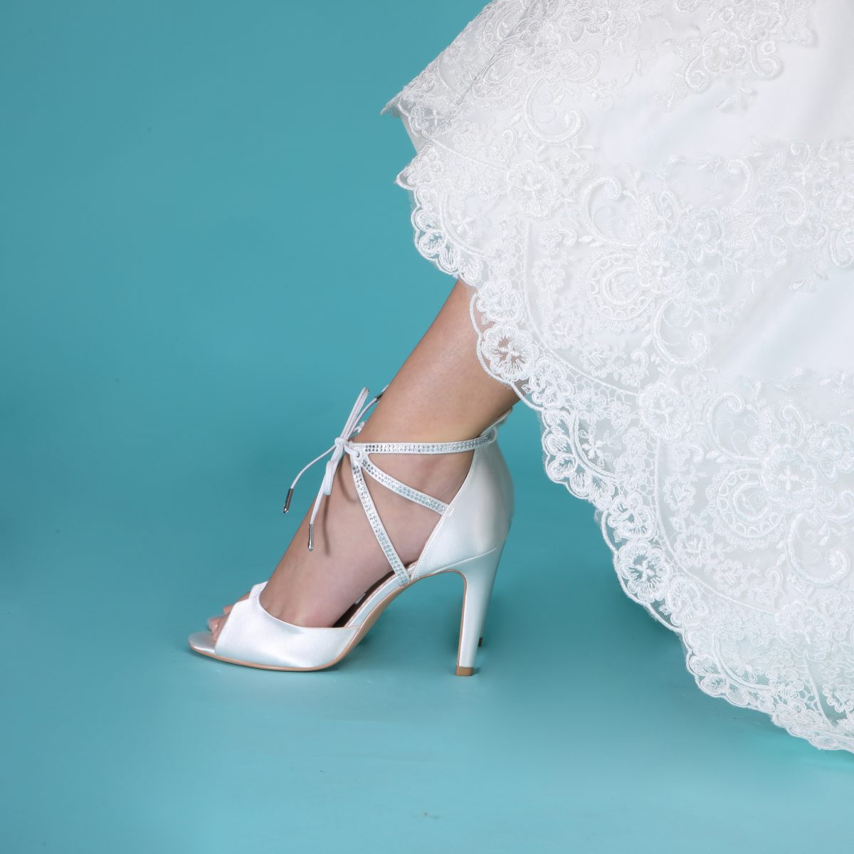 Perfect Bridal Kelis Shoes - Ivory Satin 3