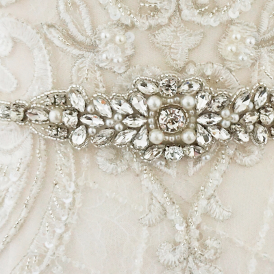 Athena Collection - Exquisite Vintage Pearl Belt - Ivory * 2