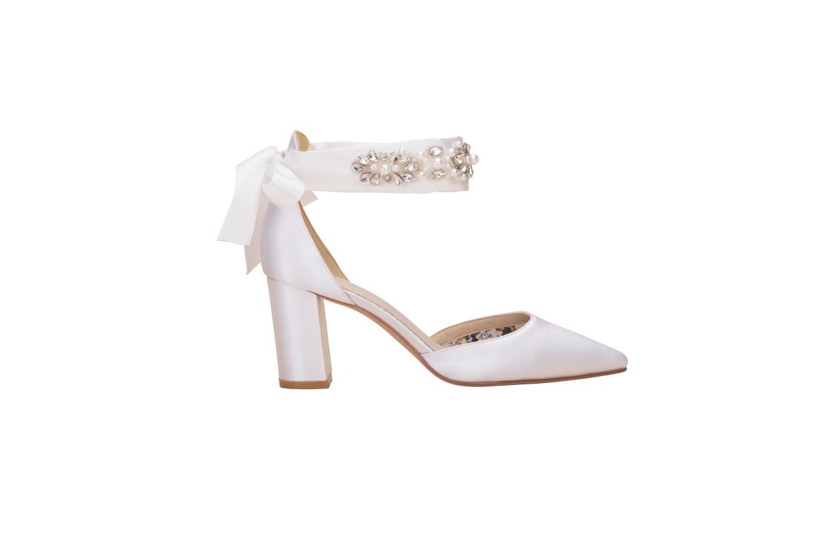 Perfect Bridal Aimee Shoes - Ivory Satin 4