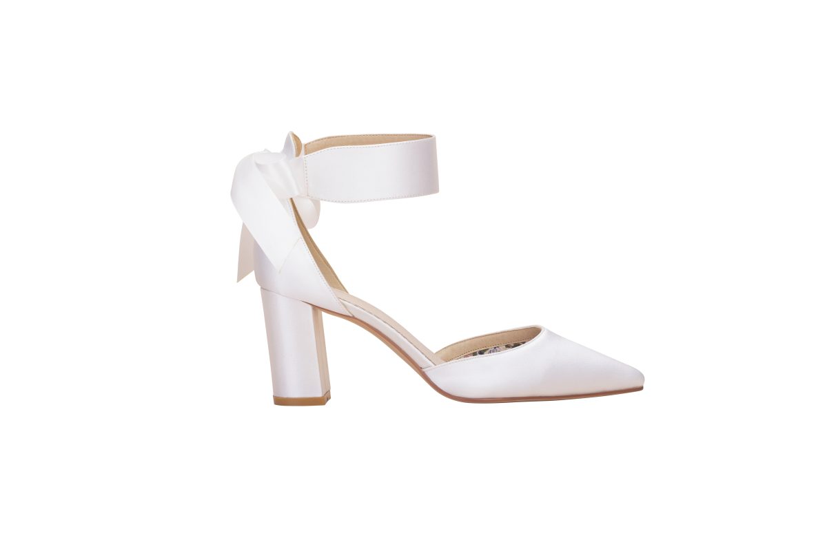 Perfect Bridal Aimee Shoes - Ivory Satin 3